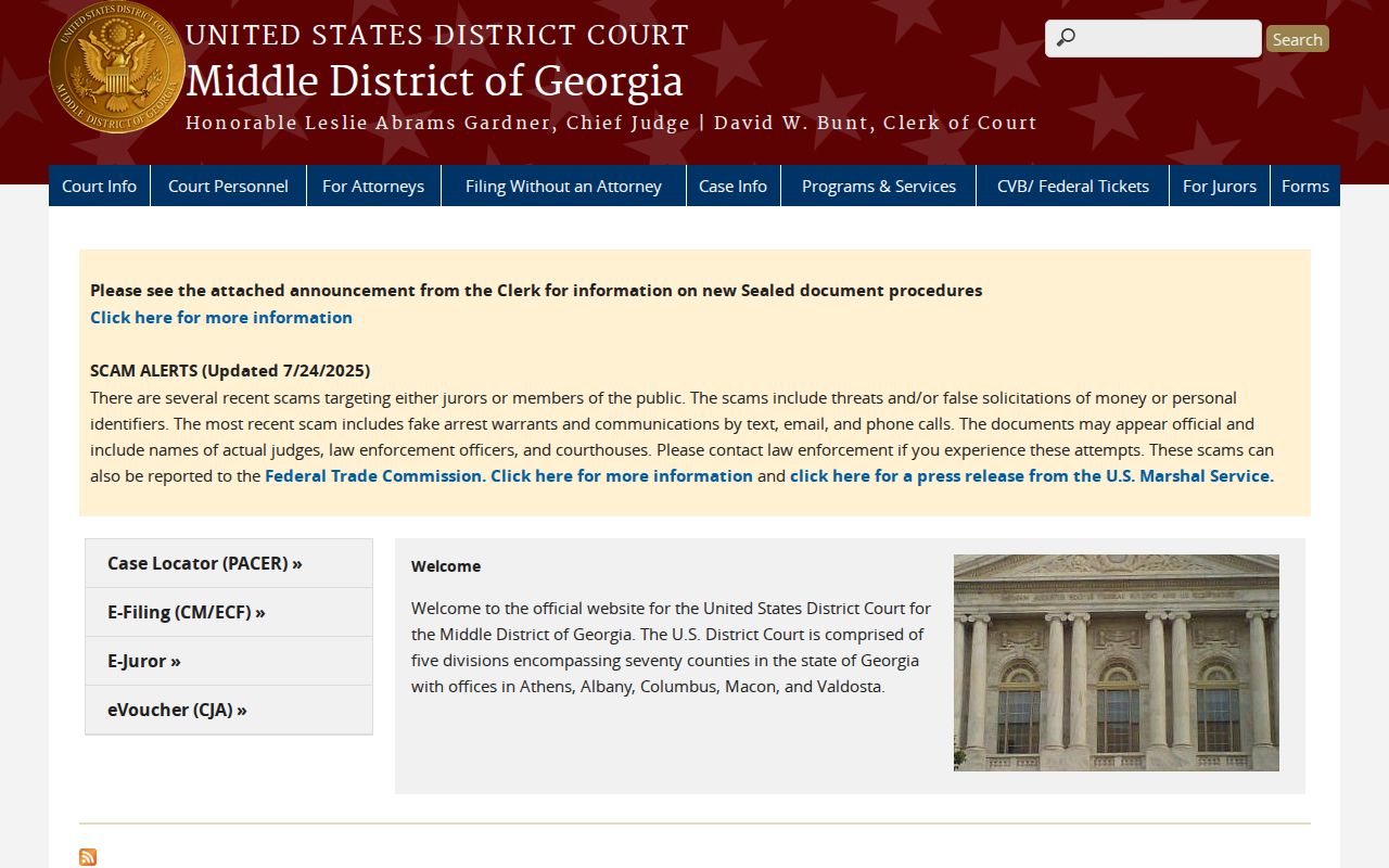 Sumter County most wanted federal court Albany and Macon locations